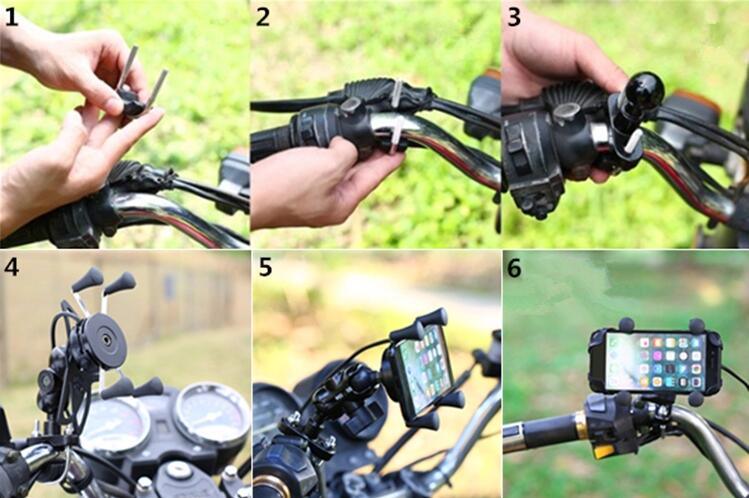 Cargador impermeable del soporte de la motocicleta del teléfono celular para la motocicleta 12V-30V